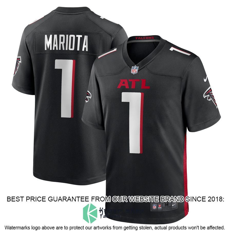 Marcus Mariota Atlanta Falcons Black Football Jersey 4 Marcus Mariota Atlanta Falcons Black Football Jersey word3