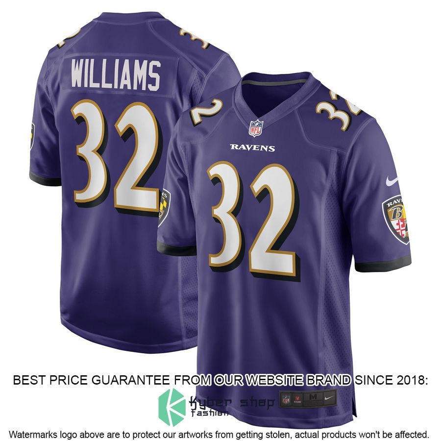 Marcus Williams Baltimore Ravens Purple Football Jersey