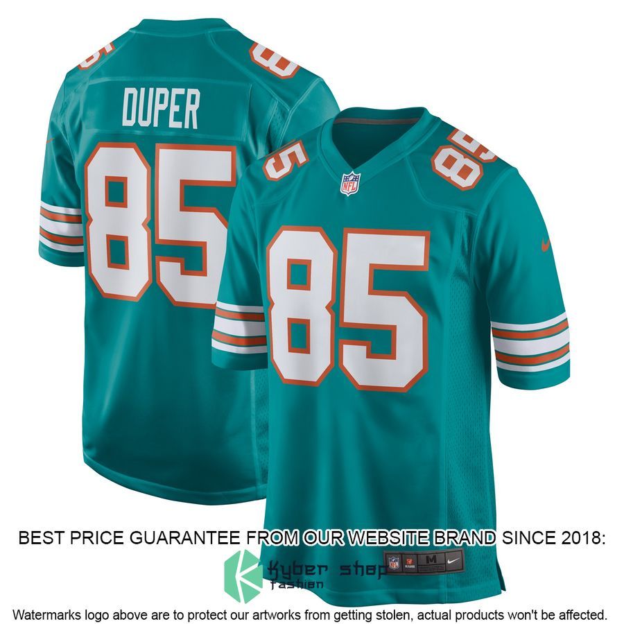 Mark Duper Miami Dolphins Retired Aqua Football Jersey