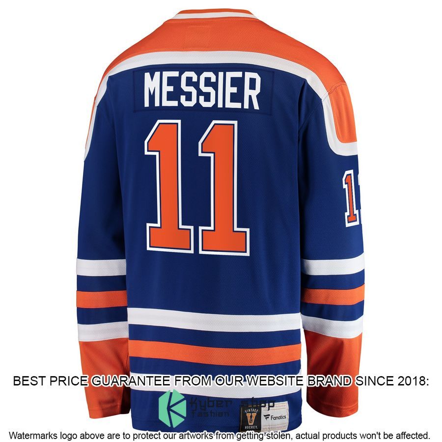 Mark Messier Edmonton Oilers Premier Retired Blue Hockey Jersey 3 Mark Messier Edmonton Oilers Premier Retired Blue Hockey Jersey word3