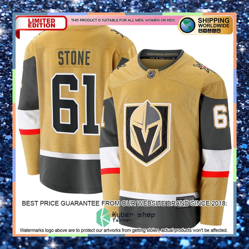 Mark Stone Vegas Golden Knights 2020-21 Alternate Premier Gold Hockey Jersey 6 Mark Stone Vegas Golden Knights 2020-21 Alternate Premier Gold Hockey Jersey word1
