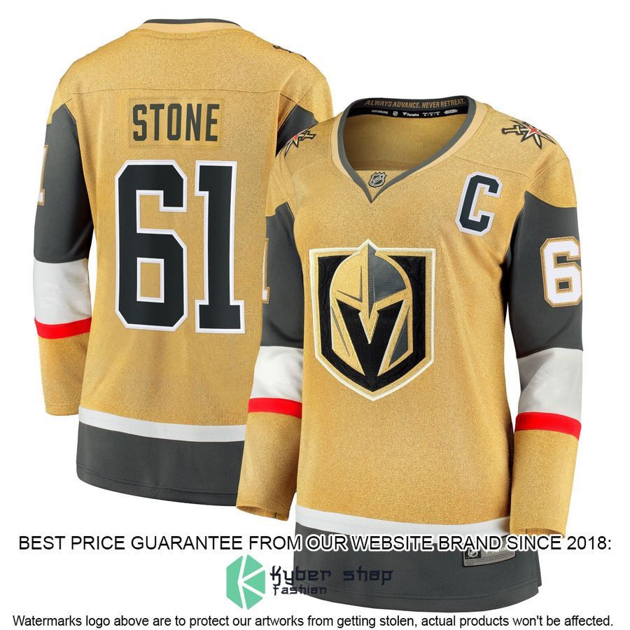 Mark Stone Vegas Golden Knights Women's Captain Patch Alternate Premier Gold Hockey Jersey 4 Mark Stone Vegas Golden Knights Women's Captain Patch Alternate Premier Gold Hockey Jersey word1