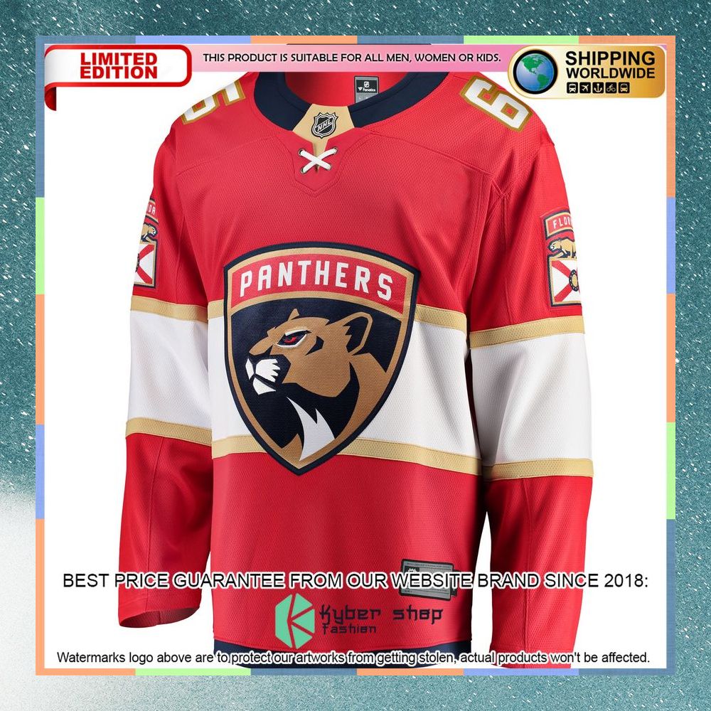 Markus Nutivaara Florida Panthers Red Hockey Jersey 6 Markus Nutivaara Florida Panthers Red Hockey Jersey word2