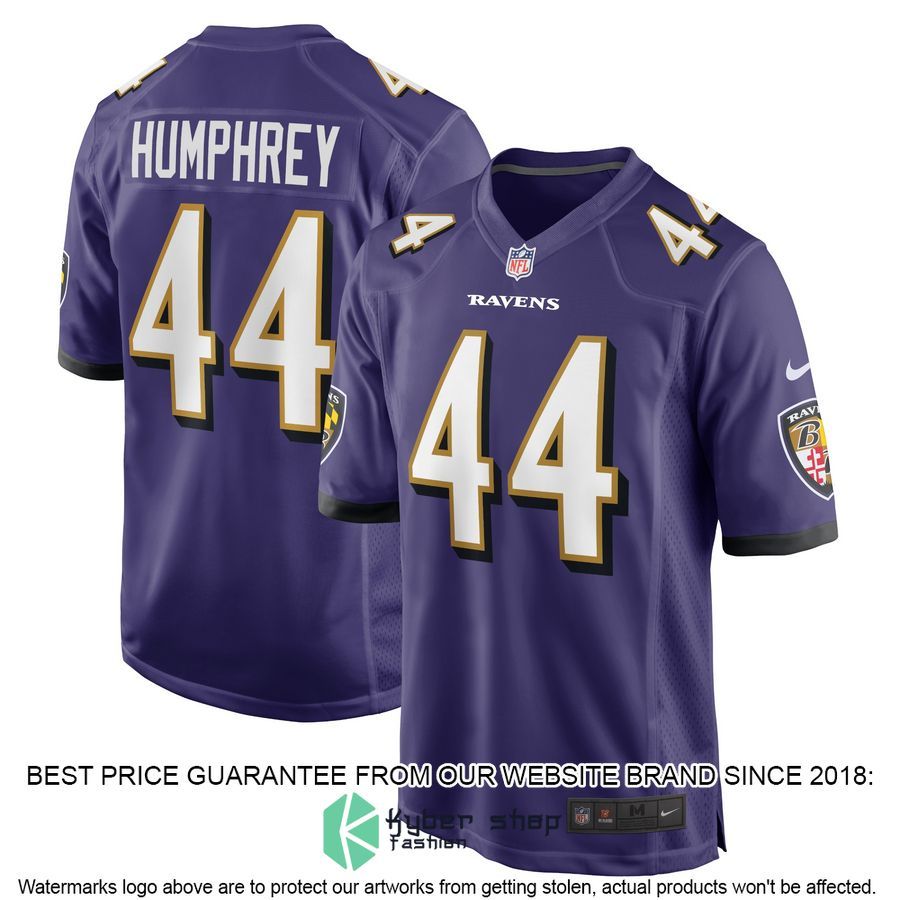 Marlon Humphrey Baltimore Ravens Football Team Purple Football Jersey