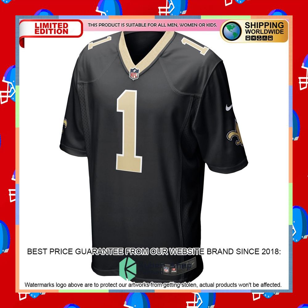 Marquez Callaway New Orleans Saints Black Football Jersey 6 Marquez Callaway New Orleans Saints Black Football Jersey word2