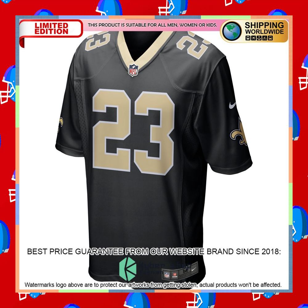 Marshon Lattimore New Orleans Saints Black Football Jersey 35 Marshon Lattimore New Orleans Saints Black Football Jersey word3