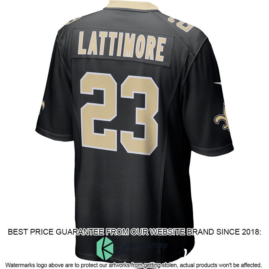 Marshon Lattimore New Orleans Saints Black Football Jersey 27 Marshon Lattimore New Orleans Saints Black Football Jersey word3
