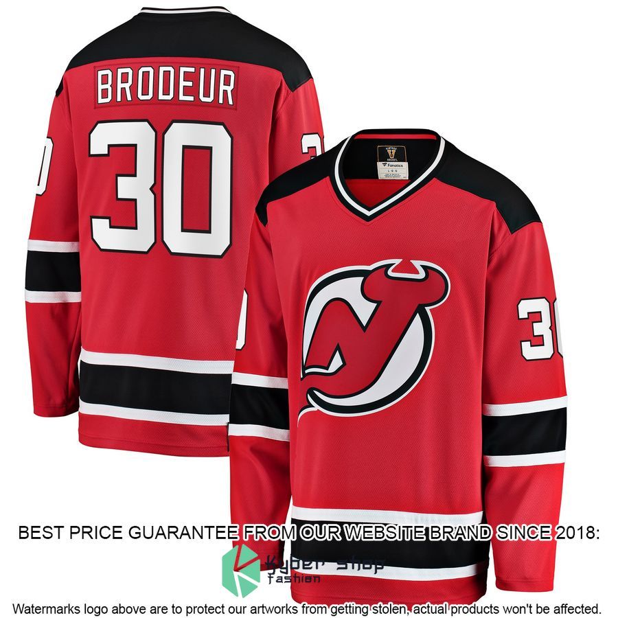 Martin Brodeur New Jersey Devils Premier Retired Red Hockey Jersey