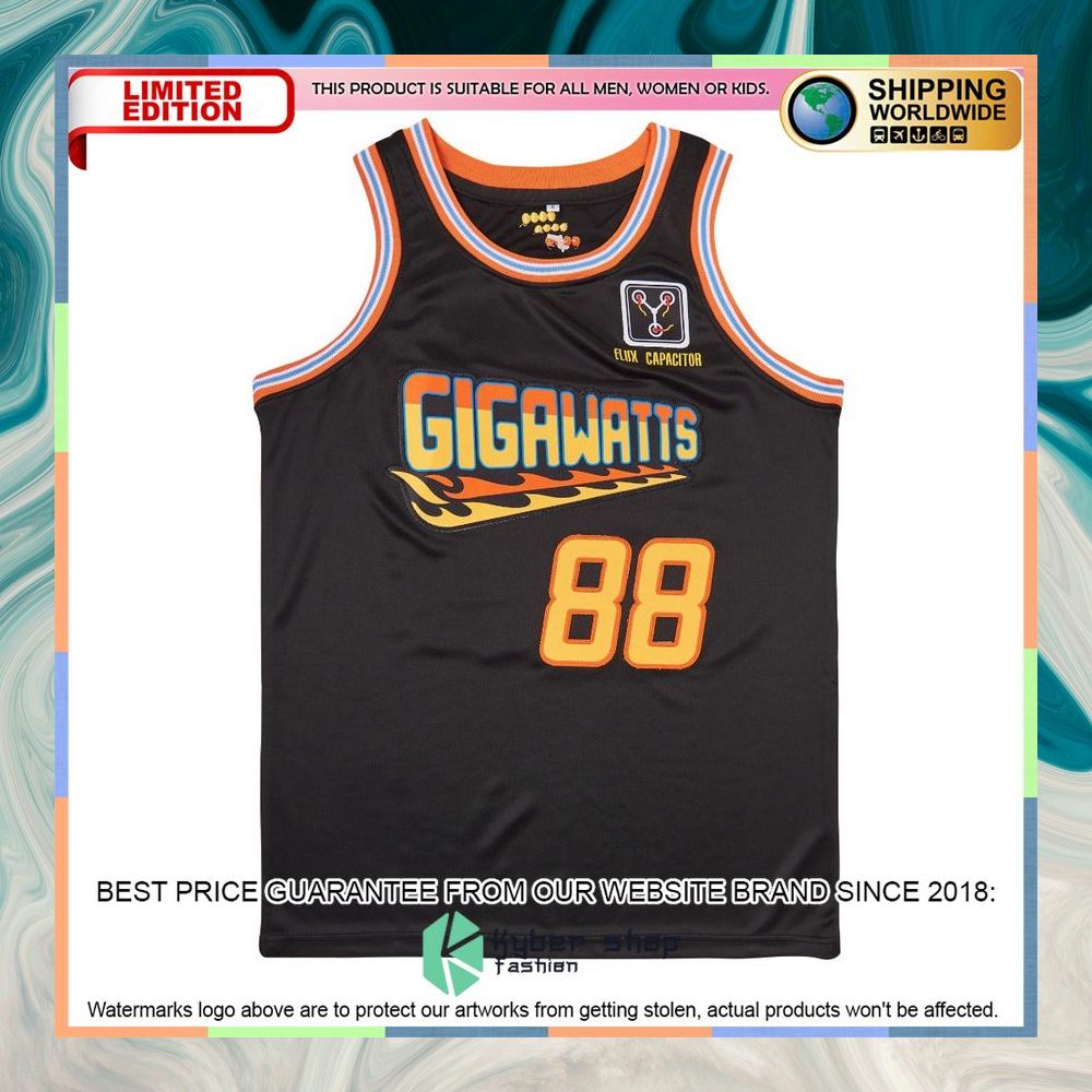 Marty McFly Gigawatts Basketball Jersey 5 Marty McFly Gigawatts Basketball Jersey word1