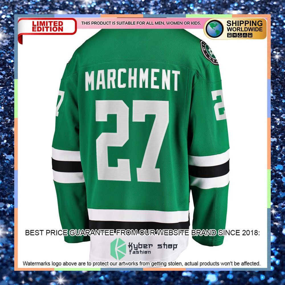 Mason Marchment Dallas Stars Home Kelly Green Hockey Jersey 7 Mason Marchment Dallas Stars Home Kelly Green Hockey Jersey word1