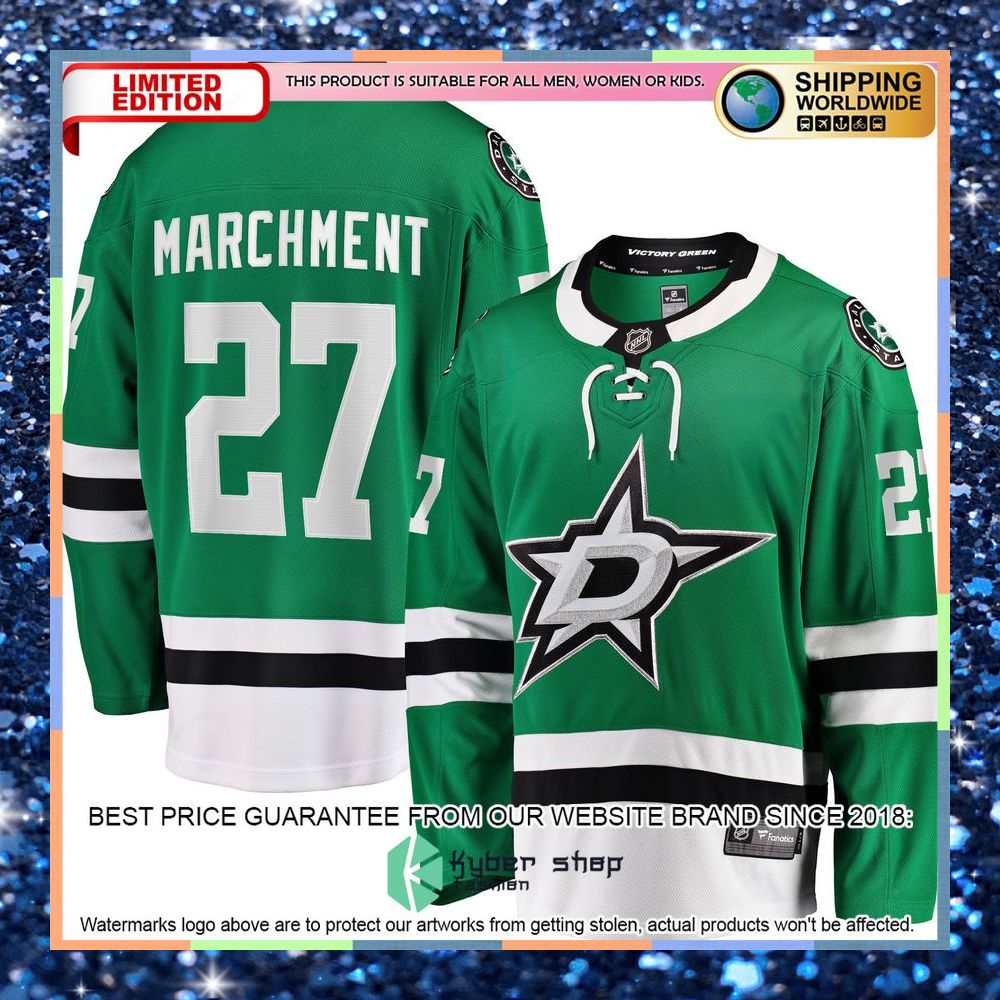 Mason Marchment Dallas Stars Home Kelly Green Hockey Jersey 8 Mason Marchment Dallas Stars Home Kelly Green Hockey Jersey word1