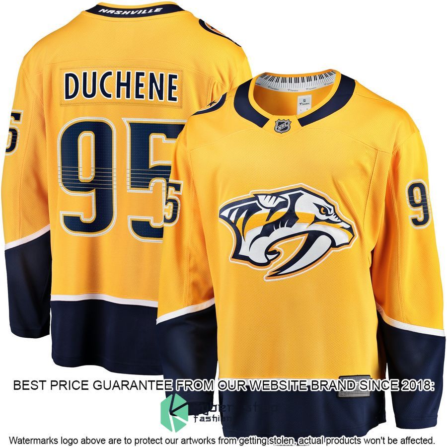 Matt Duchene Nashville Predators Home Premier Gold Hockey Jersey