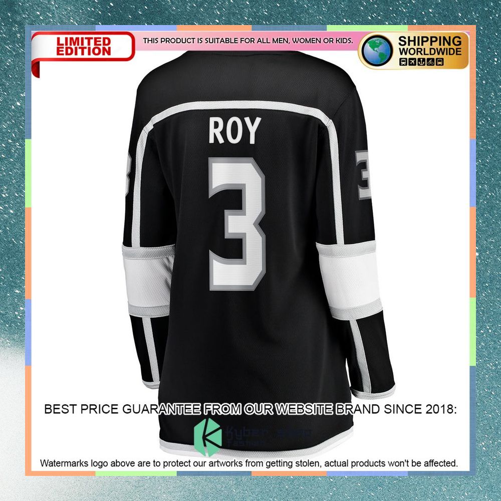 Matt Roy Los Angeles Kings Women's Team Black Hockey Jersey 7 Matt Roy Los Angeles Kings Women's Team Black Hockey Jersey word3