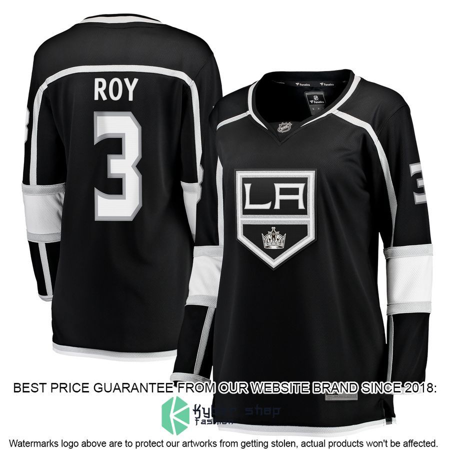 Matt Roy Los Angeles Kings Women's Team Black Hockey Jersey 4 Matt Roy Los Angeles Kings Women's Team Black Hockey Jersey word3