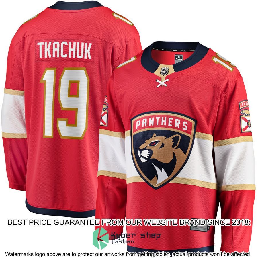 Matthew Tkachuk Florida Panthers Home Red Hockey Jersey