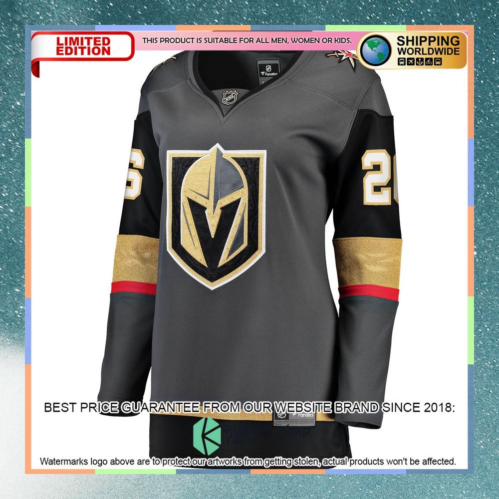Mattias Janmark Vegas Golden Knights Women's 2017 18 Gray Hockey Jersey 6 Mattias Janmark Vegas Golden Knights Women's 2017 18 Gray Hockey Jersey word1