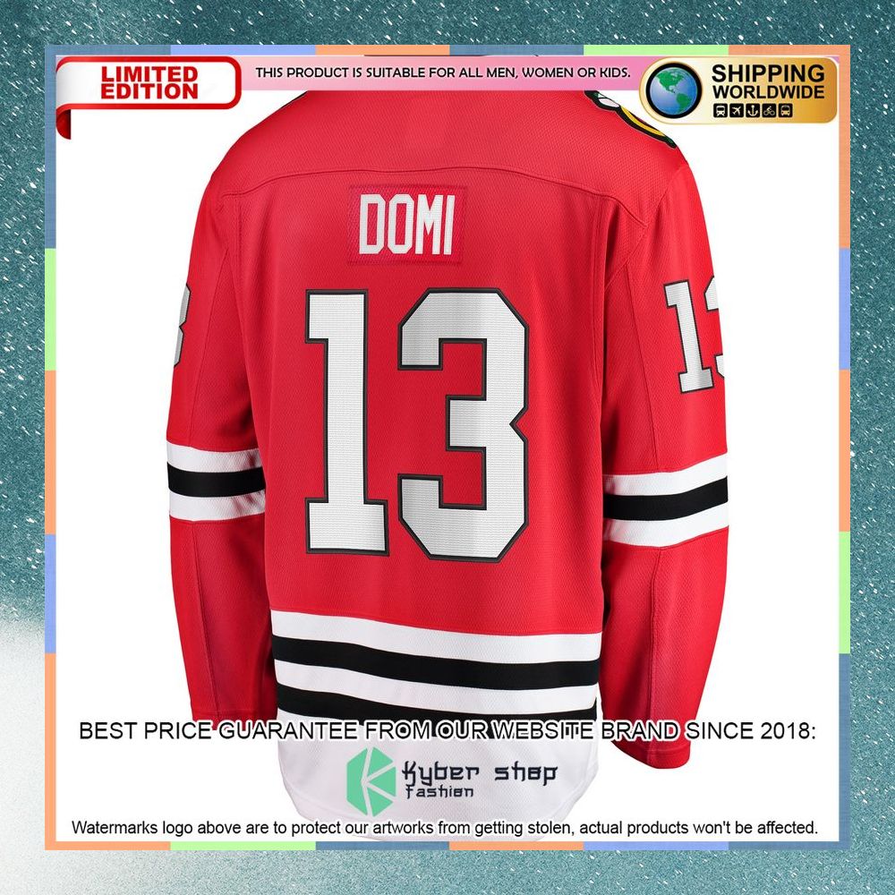 Max Domi Chicago Blackhawks Red Hockey Jersey 7 Max Domi Chicago Blackhawks Red Hockey Jersey word3