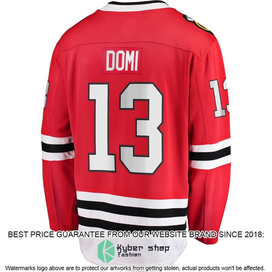 Max Domi Chicago Blackhawks Red Hockey Jersey 3 Max Domi Chicago Blackhawks Red Hockey Jersey word3