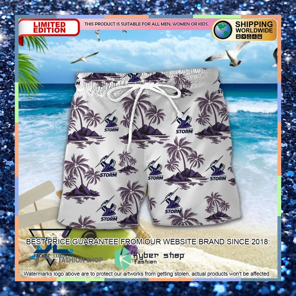 Melbourne Storm Hawaiian Shirt, Shorts 4 Melbourne Storm Hawaiian Shirt, Shorts word1