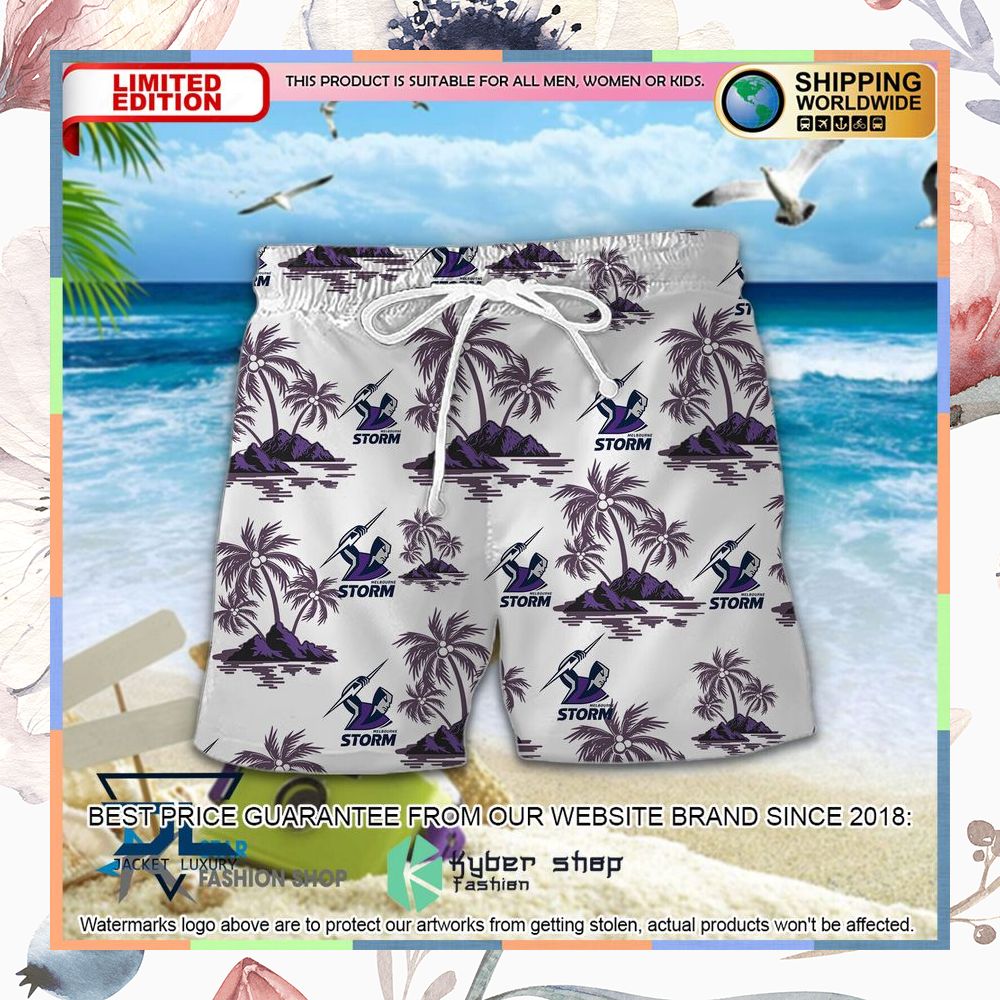 Melbourne Storm Hawaiian Shirt, Shorts 6 Melbourne Storm Hawaiian Shirt, Shorts word1