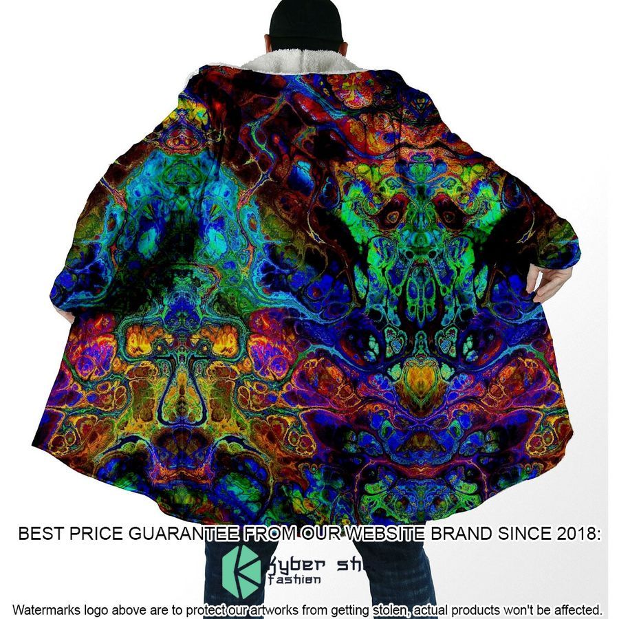 Melting Fractals Hooded Cloak