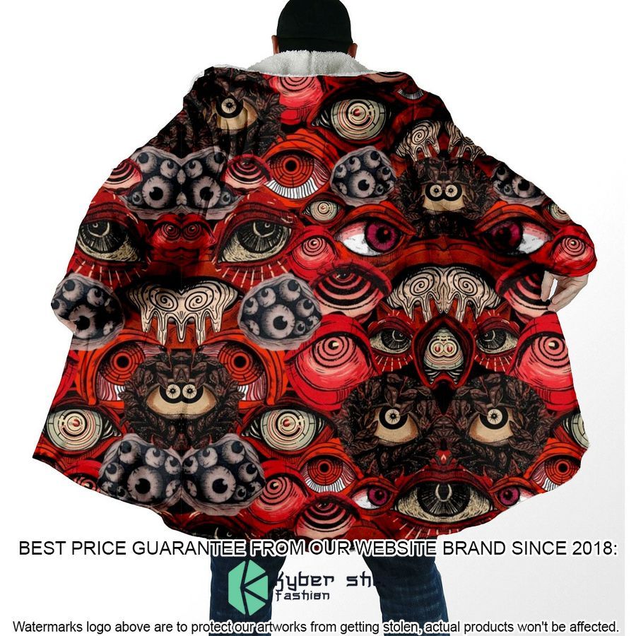 Melty Red Eyeballs Hooded Cloak