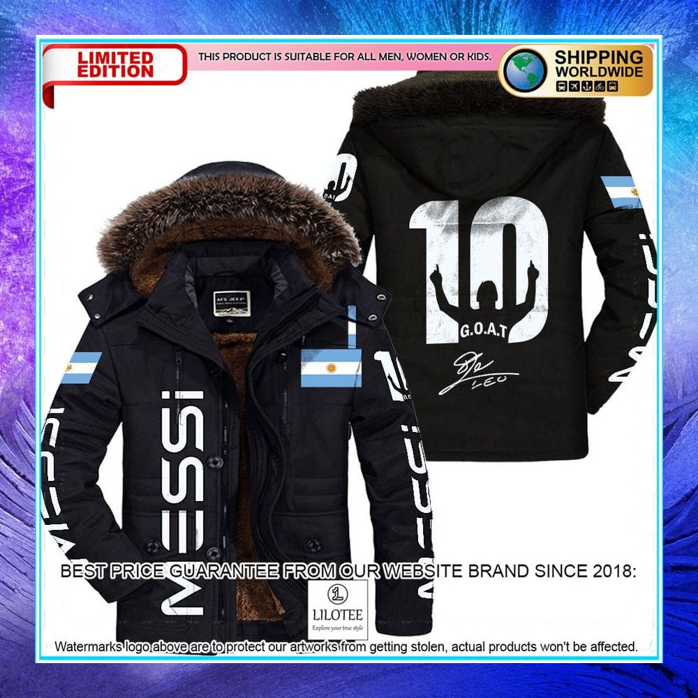 Messi 10 Goat Signature Parka Jacket 6 Messi 10 Goat Signature Parka Jacket word1