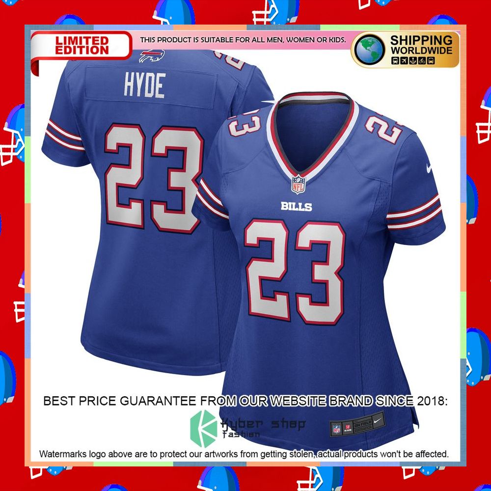 Micah Hyde Buffalo Bills Women's Royal Football Jersey 8 Micah Hyde Buffalo Bills Women's Royal Football Jersey word3