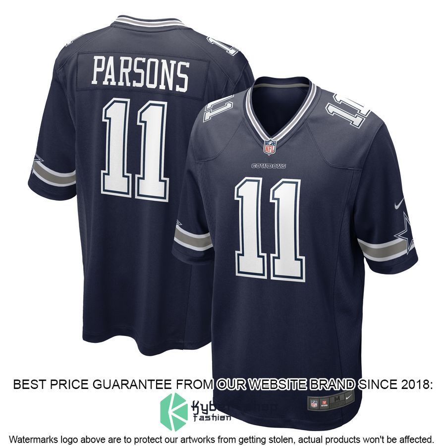 Micah Parsons Dallas Cowboys 2021 NFL Draft First Round Pick Navy Football Jersey