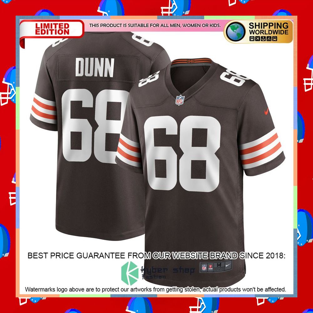 Michael Dunn Cleveland Browns Brown Football Jersey 5 Michael Dunn Cleveland Browns Brown Football Jersey word3