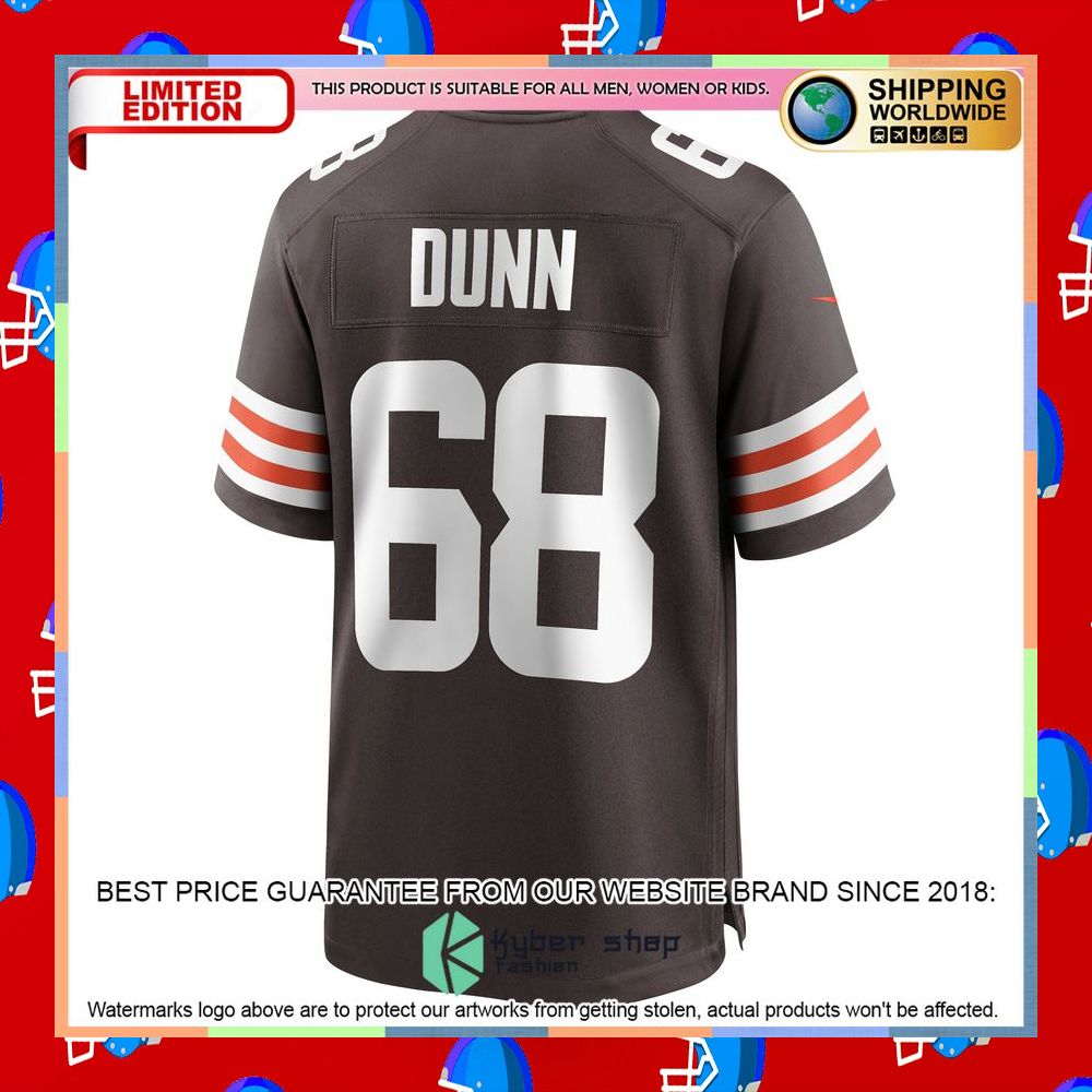 Michael Dunn Cleveland Browns Brown Football Jersey 7 Michael Dunn Cleveland Browns Brown Football Jersey word3