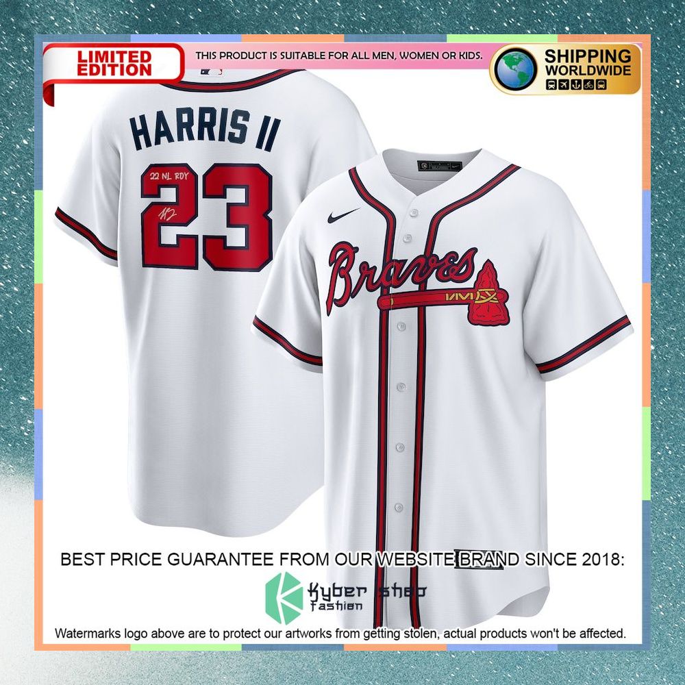 Michael Harris Ii Atlanta Braves 2022 National League Rookie Of The Year White With 22 Nl Roy Inscription Baseball Jersey 4 Michael Harris Ii Atlanta Braves 2022 National League Rookie Of The Year White With 22 Nl Roy Inscription Baseball Jersey word1
