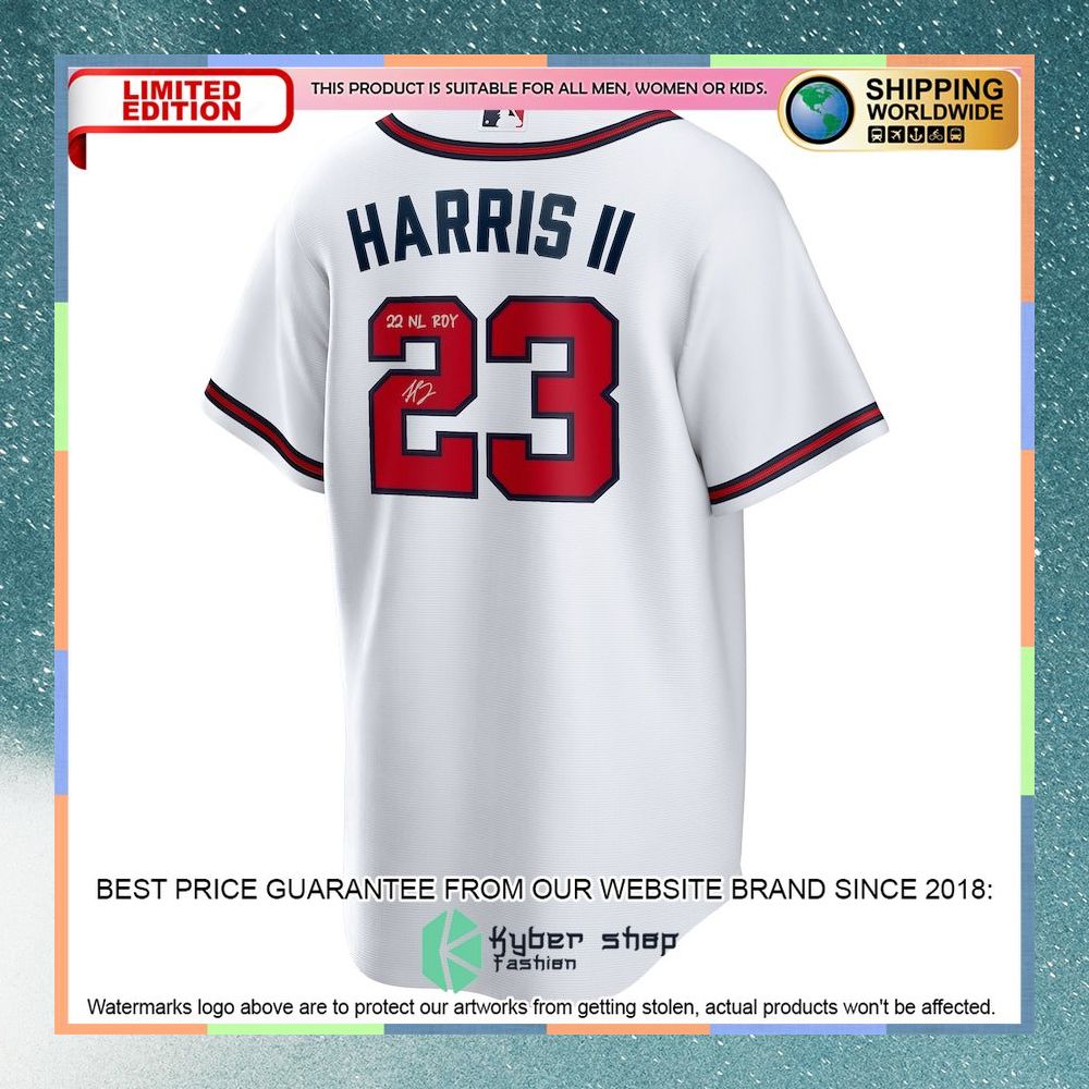Michael Harris Ii Atlanta Braves 2022 National League Rookie Of The Year White With 22 Nl Roy Inscription Baseball Jersey 5 Michael Harris Ii Atlanta Braves 2022 National League Rookie Of The Year White With 22 Nl Roy Inscription Baseball Jersey word1