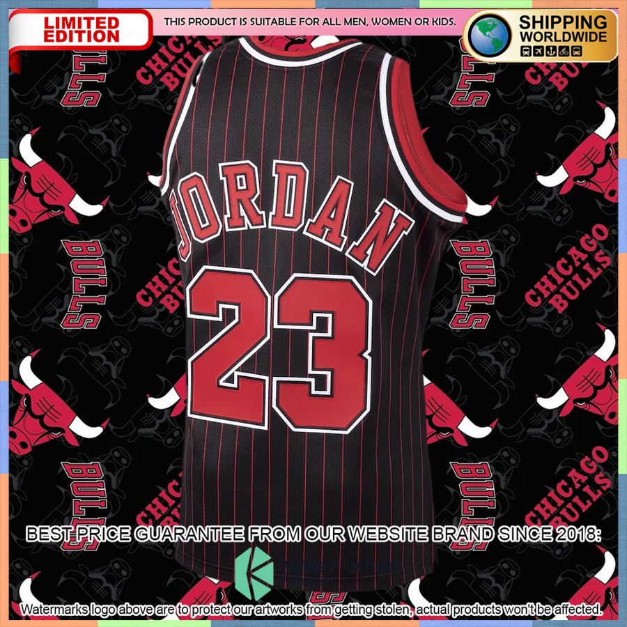 Michael Jordan Chicago Bulls Mitchell & Ness Hardwood Classics 1995-96 Authentic Black Basketball Jersey 6 Michael Jordan Chicago Bulls Mitchell & Ness Hardwood Classics 1995-96 Authentic Black Basketball Jersey word2
