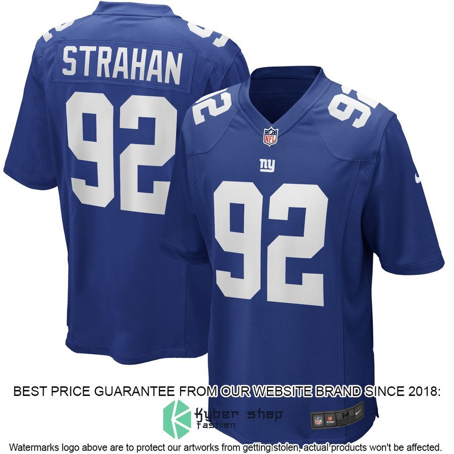 Michael Strahan New York Giants Football Retired Royal Football Jersey