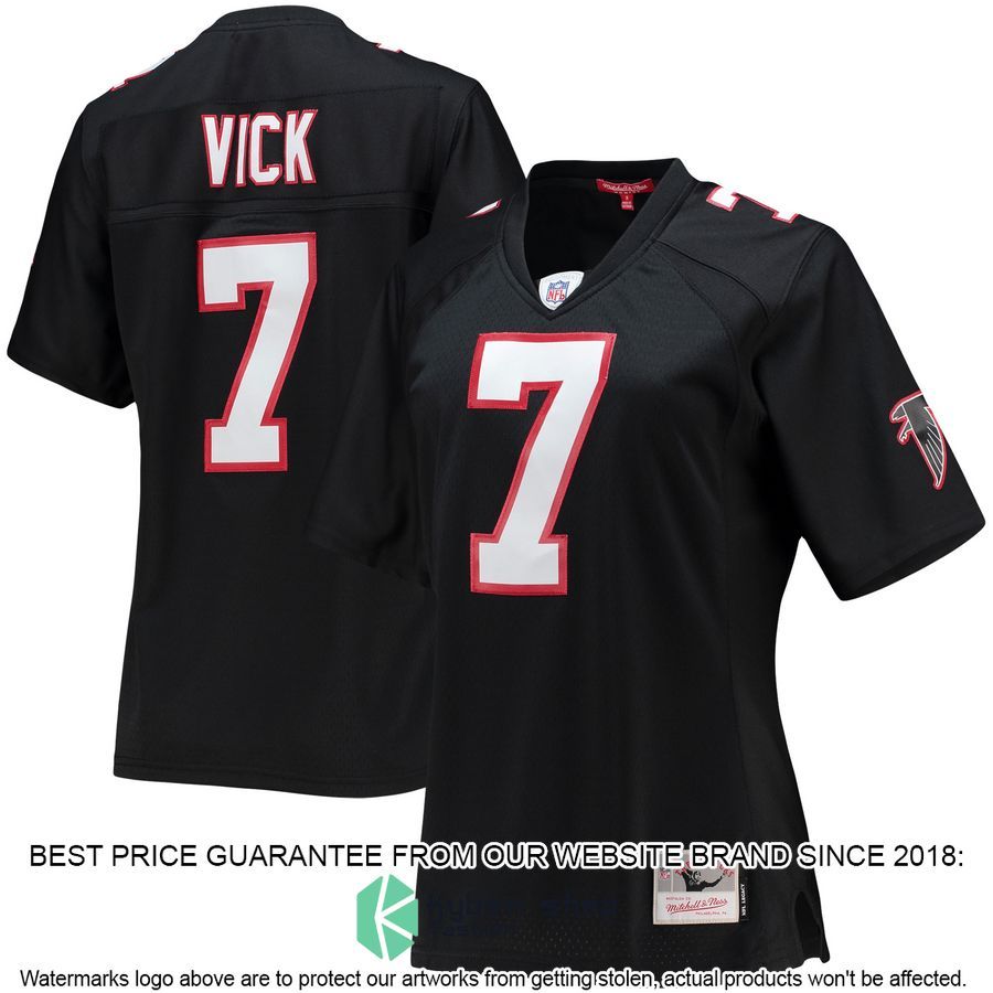 Michael Vick Atlanta Falcons Mitchell & Ness Women's Legacy Replica Black Football Jersey
