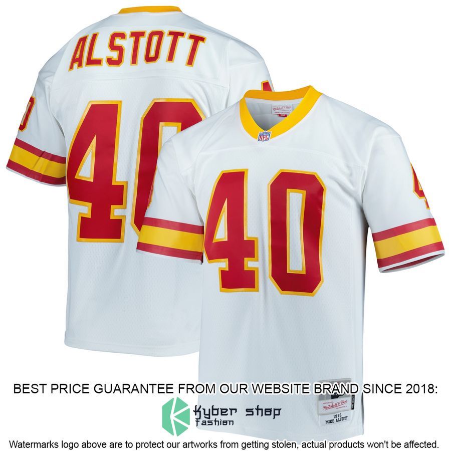 Mike Alstott Tampa Bay Buccaneers Mitchell & Ness 1996 Legacy White Football Jersey