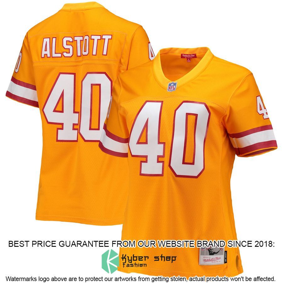 Mike Alstott Tampa Bay Buccaneers Mitchell & Ness Women's Legacy Orange Football Jersey