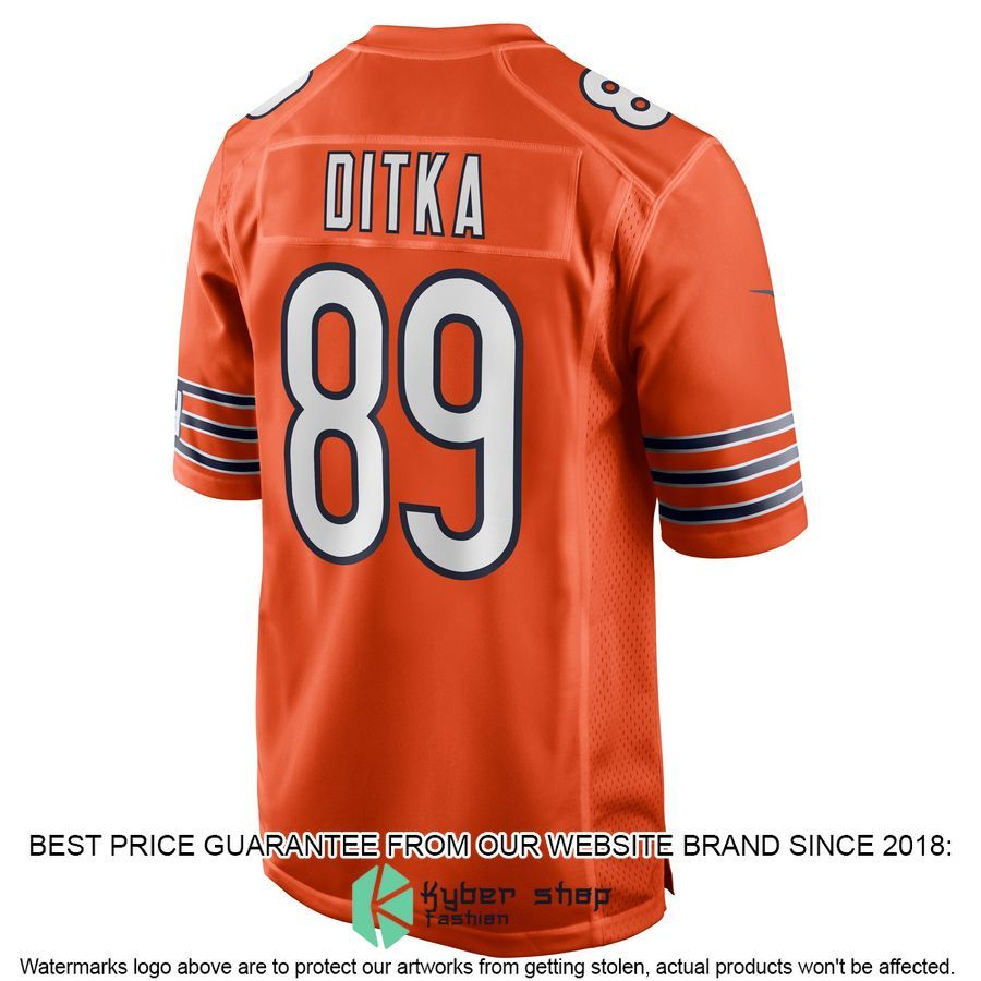 Mike Ditka Chicago Bears Orange Football Jersey 3 Mike Ditka Chicago Bears Orange Football Jersey word3