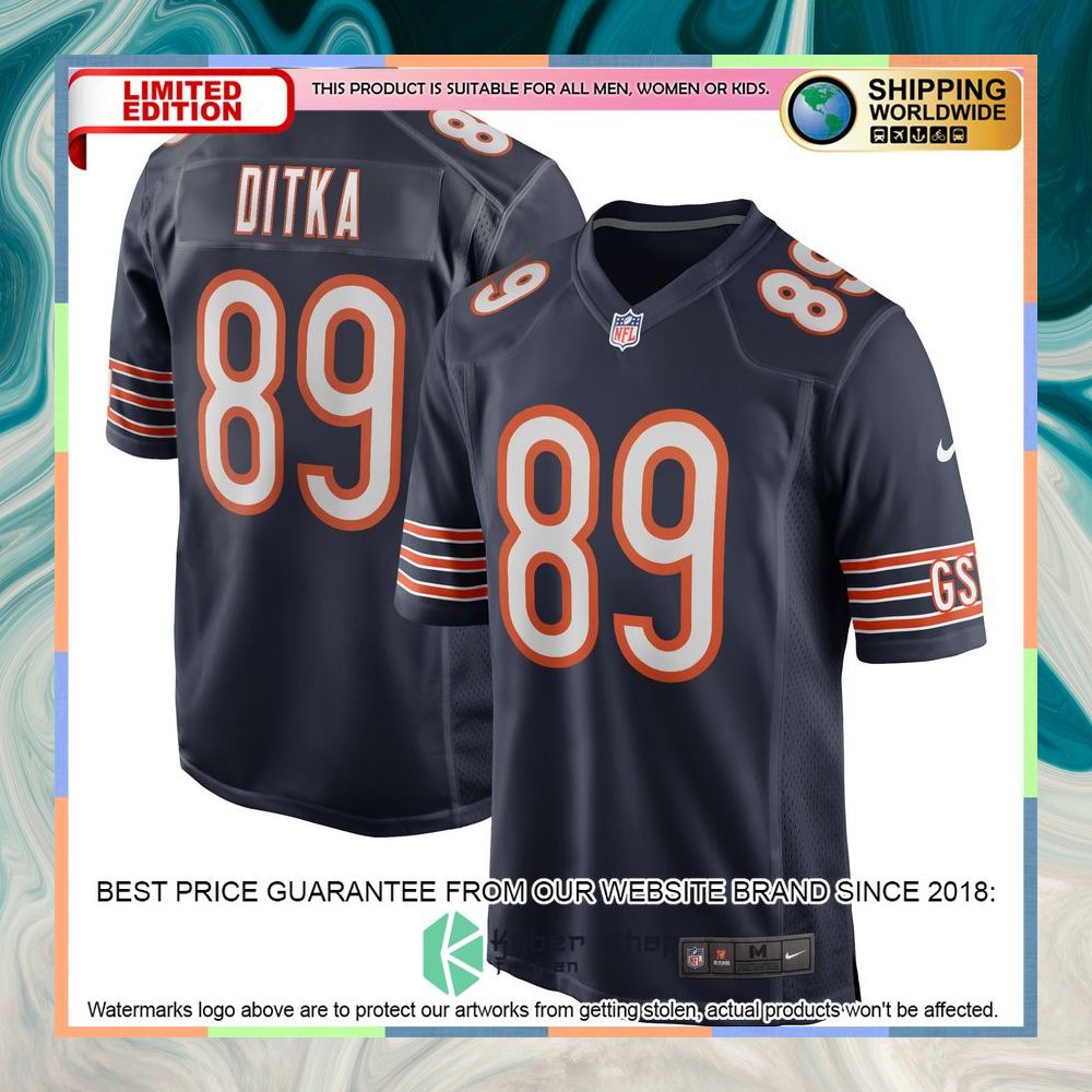 Mike Ditka Chicago Bears Orange Football Jersey 11 Mike Ditka Chicago Bears Orange Football Jersey word3