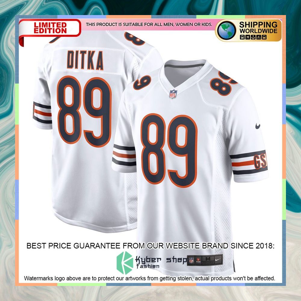 Mike Ditka Chicago Bears Orange Football Jersey 12 Mike Ditka Chicago Bears Orange Football Jersey word3