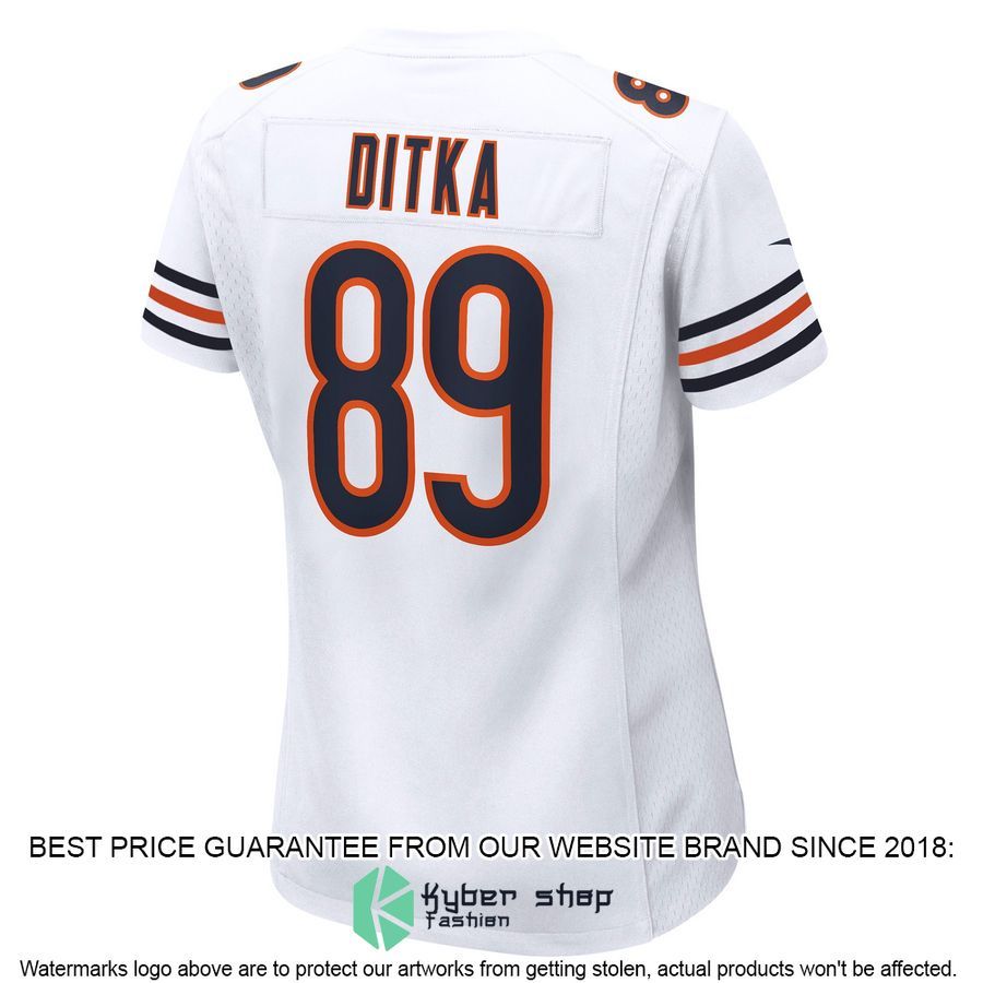 Mike Ditka Chicago Bears Women's Retired White Football Jersey 3 Mike Ditka Chicago Bears Women's Retired White Football Jersey word2