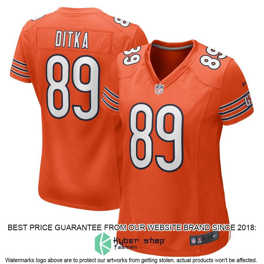 Mike Ditka Chicago Bears Women's Retired White Football Jersey 6 Mike Ditka Chicago Bears Women's Retired White Football Jersey word2