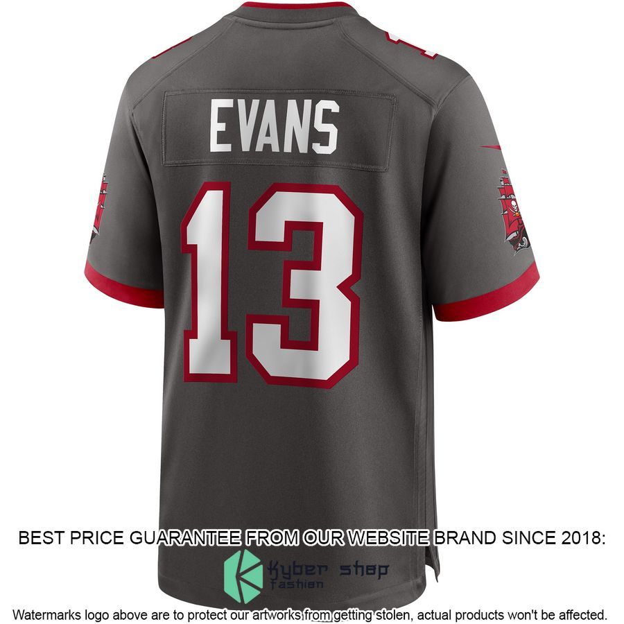 Mike Evans Tampa Bay Buccaneers Alternate Pewter Football Jersey 3 Mike Evans Tampa Bay Buccaneers Alternate Pewter Football Jersey word3