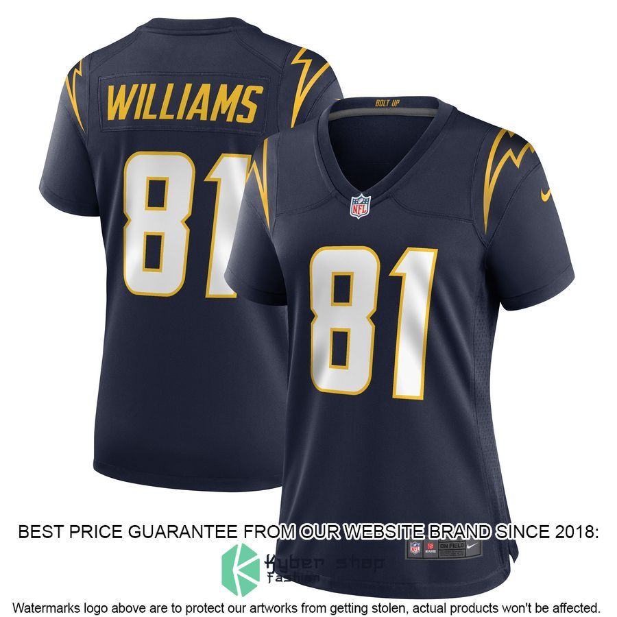 Mike Williams Los Angeles Chargers Women's White Football Jersey 6 Mike Williams Los Angeles Chargers Women's White Football Jersey word1
