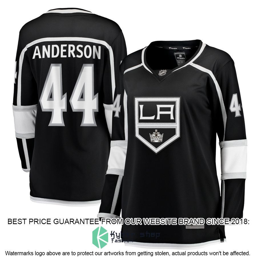 Mikey Anderson Los Angeles Kings Women's Black Hockey Jersey