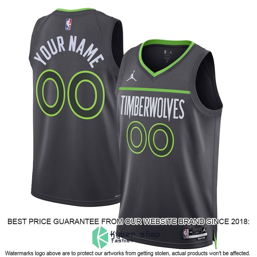 Minnesota Timberwolves Jordan Brand Unisex 2022-23 Custom Black Basketball Jersey