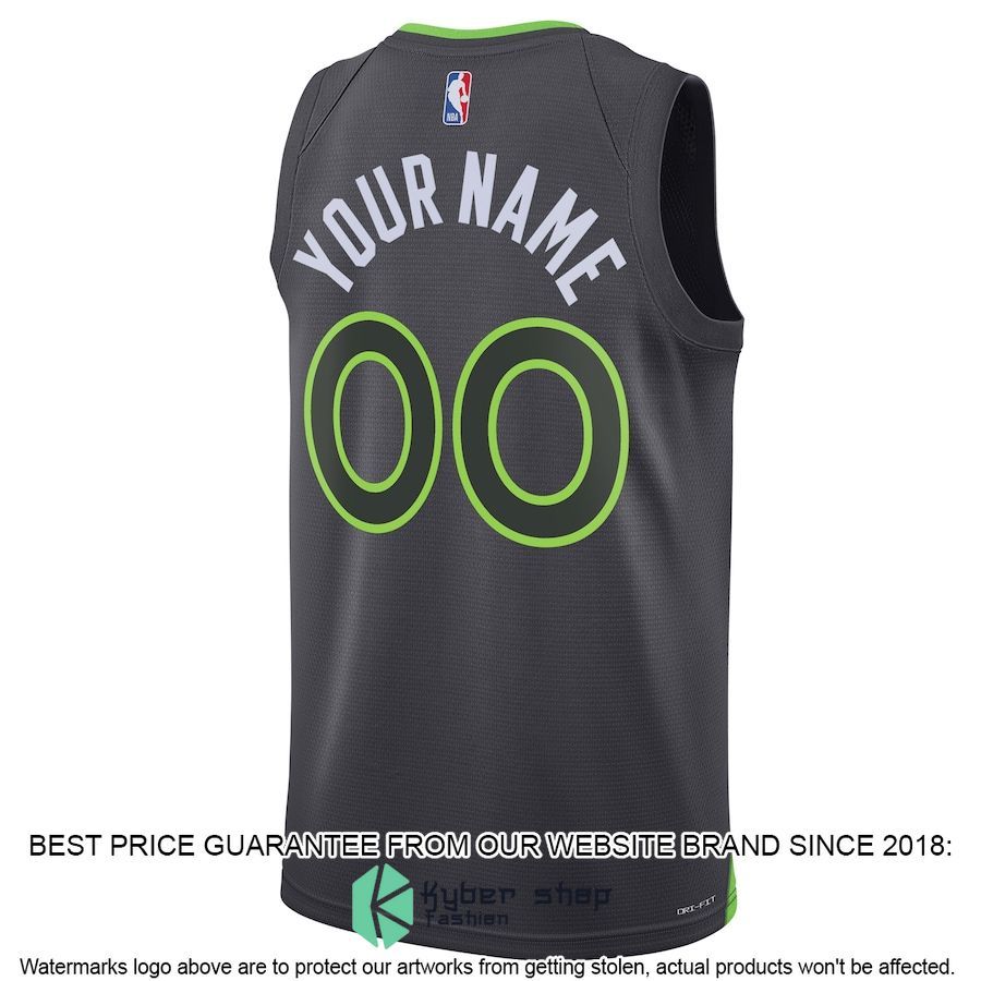 Minnesota Timberwolves Jordan Brand Unisex 2022-23 Custom Black Basketball Jersey 3 Minnesota Timberwolves Jordan Brand Unisex 2022-23 Custom Black Basketball Jersey word3
