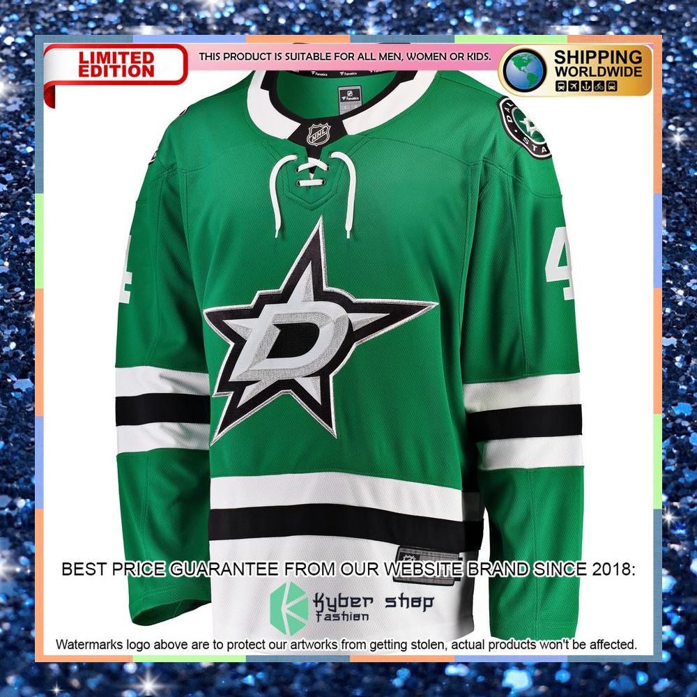 Miro Heiskanen Dallas Stars Team Color Kelly Green Hockey Jersey 6 Miro Heiskanen Dallas Stars Team Color Kelly Green Hockey Jersey word1