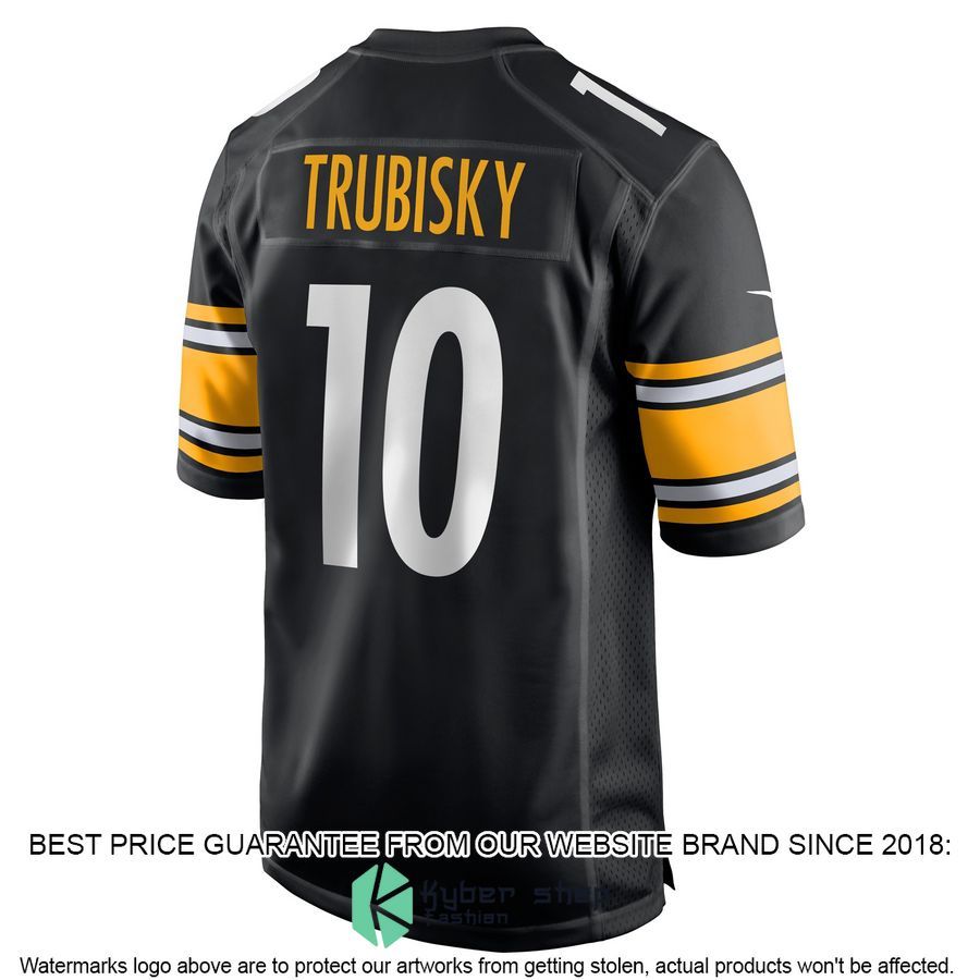 Mitchell Trubisky Pittsburgh Steelers Black Football Jersey 3 Mitchell Trubisky Pittsburgh Steelers Black Football Jersey word1